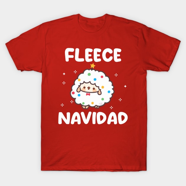 Fleece Navidad T-Shirt by missrainartwork 